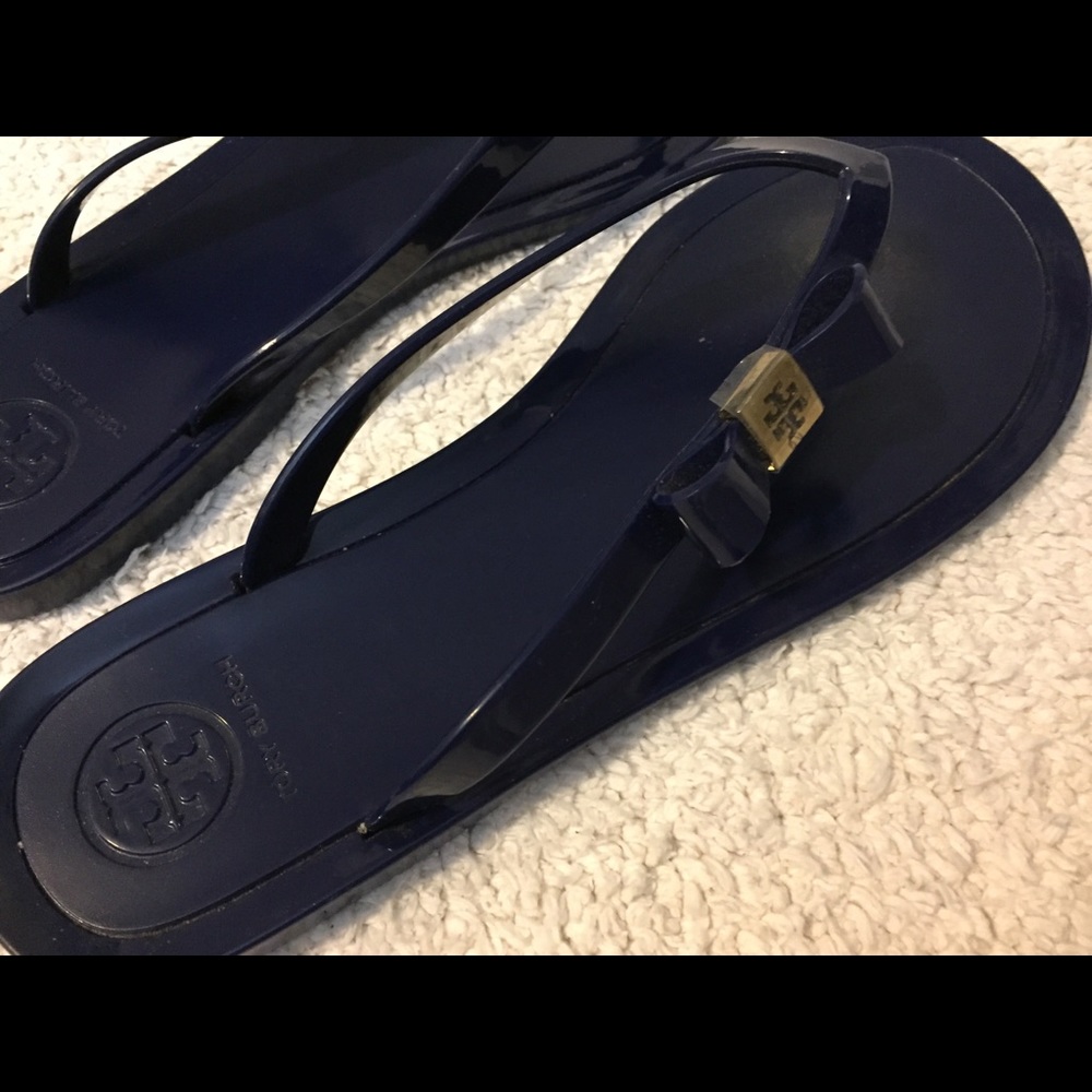 Tory Burch Blue Flip Flop Sandal 9 AUTHENTIC